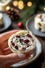 Festive Christmas Cranberry Roll Ups