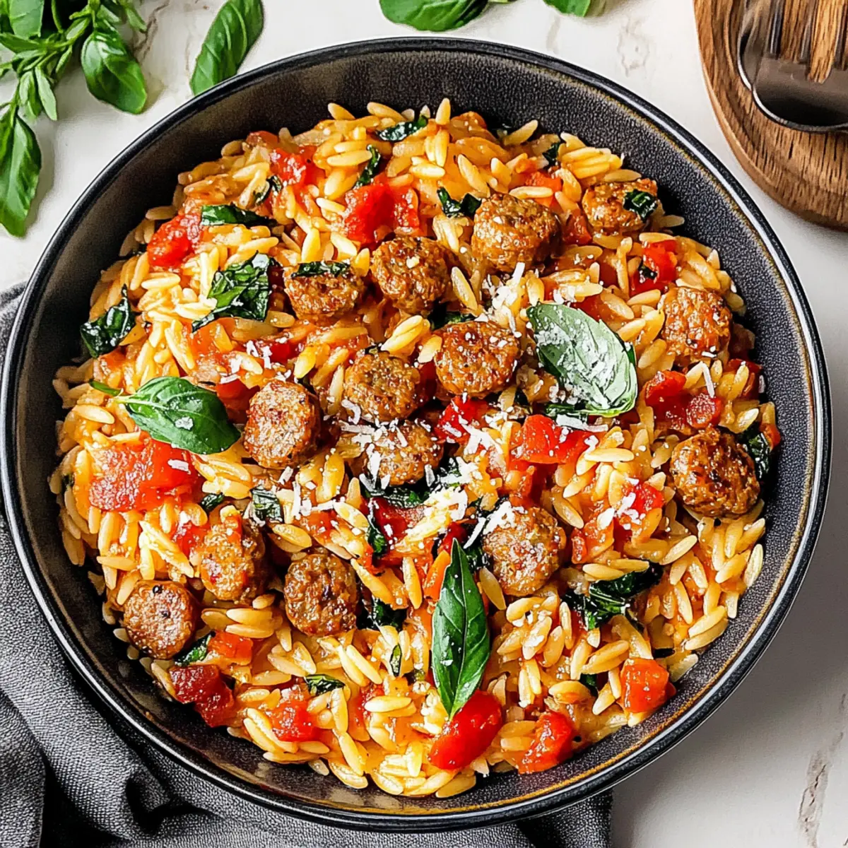 Quick Sausage Orzo Dinner for Busy Nights