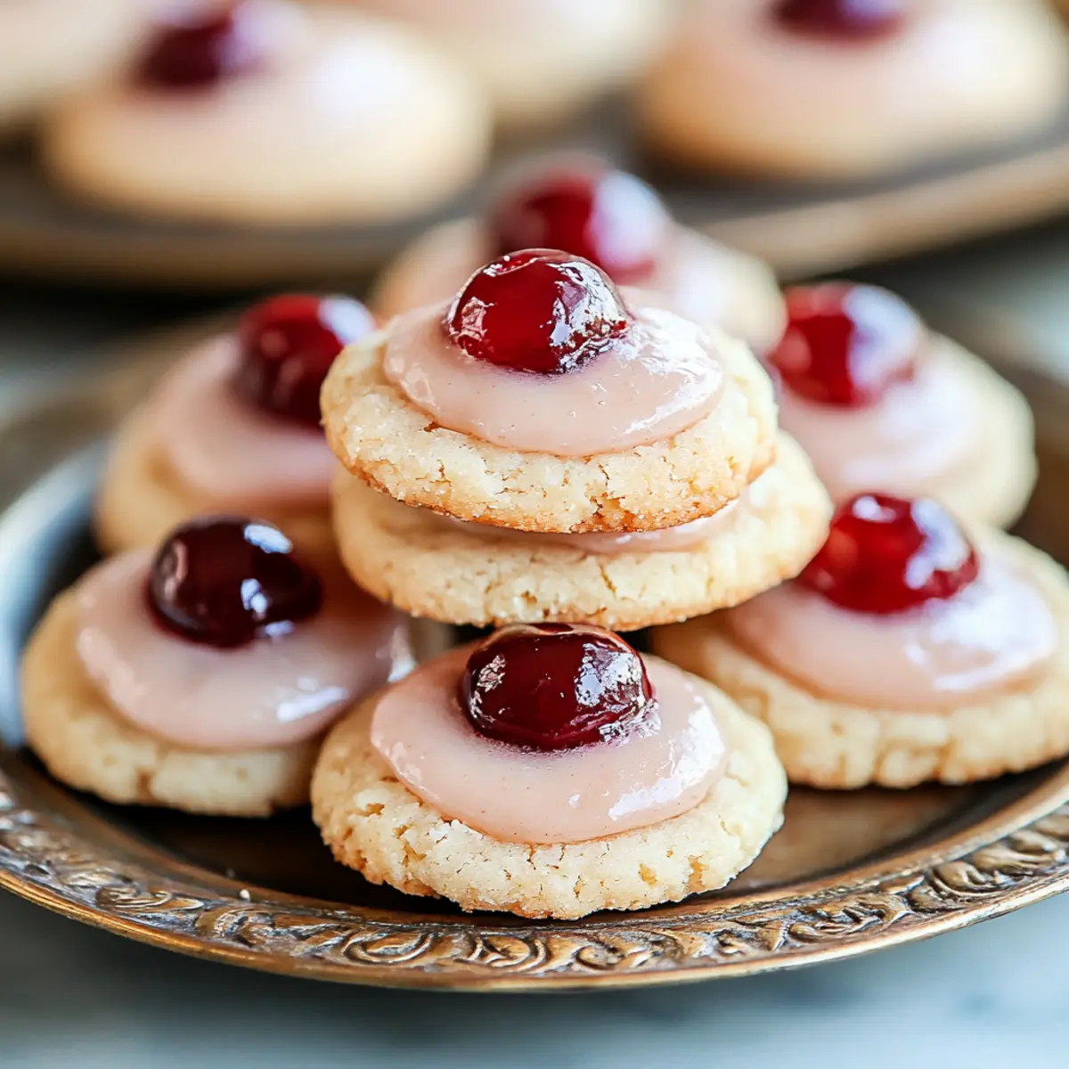 Almond Cherry Cookies - An Organized Chaos