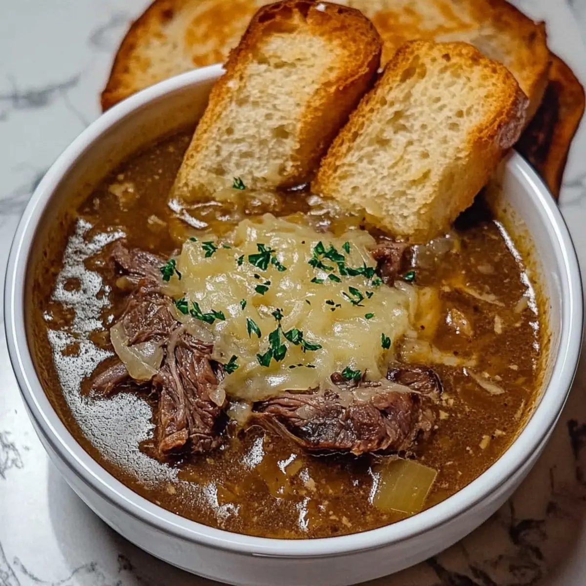 Irresistibly Cozy French Onion Beef Short Rib Soup Recipe 2 French Onion Beef Short Rib Soup
