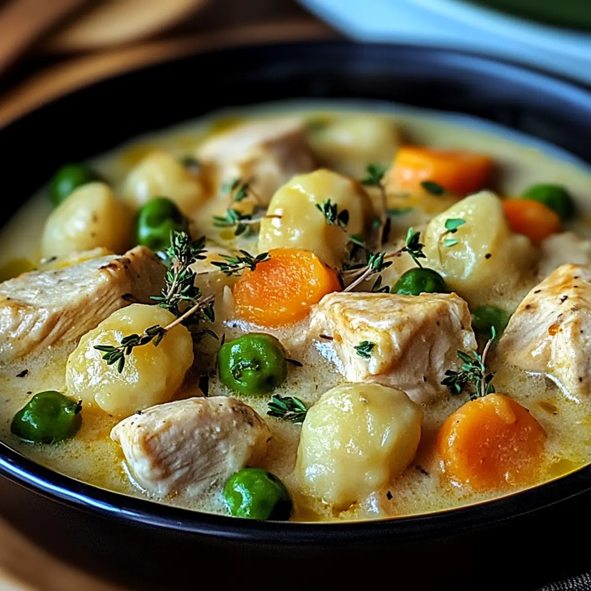Cozy Up with One Pot Gnocchi Chicken Pie
