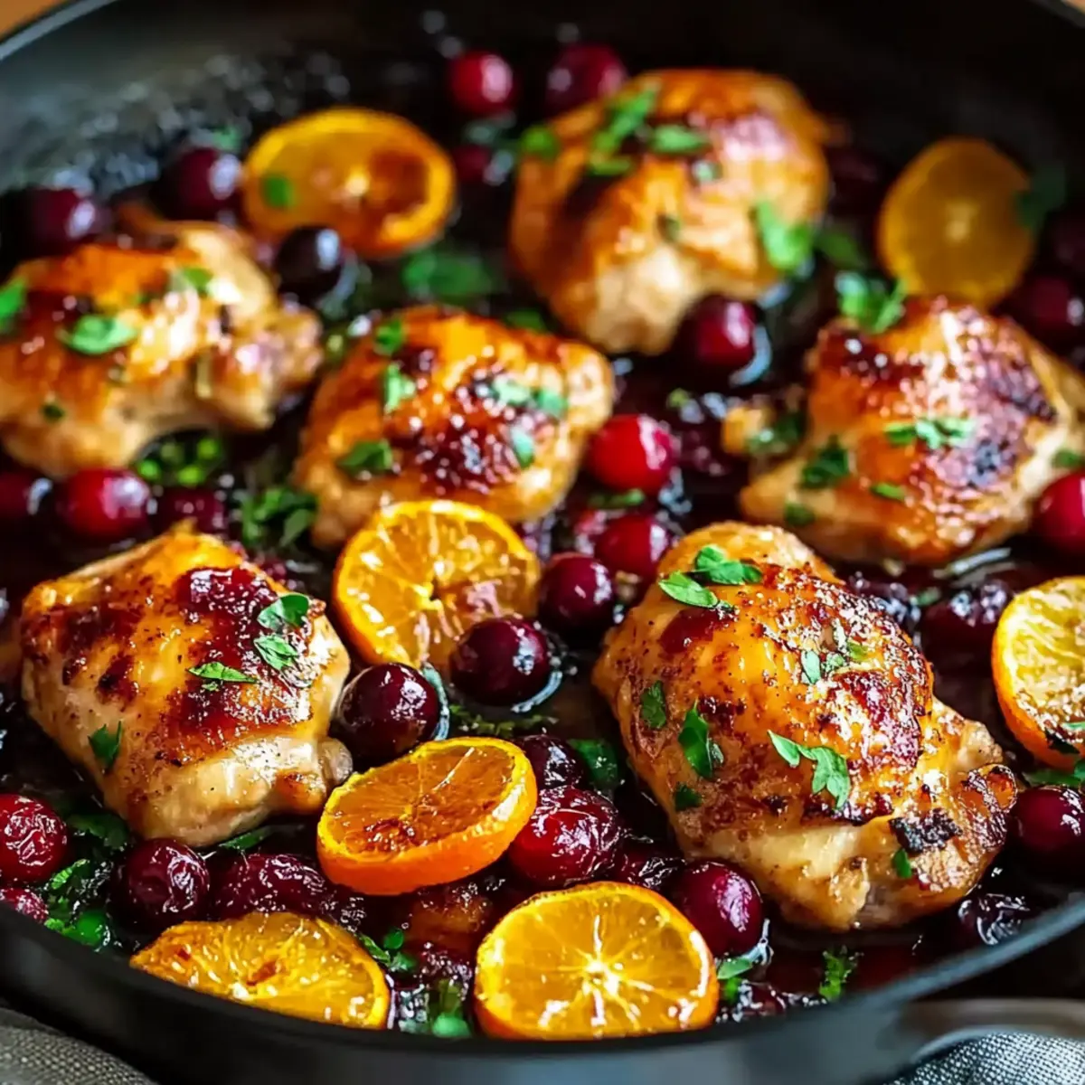 Savor the Juicy Skillet Cranberry Orange Chicken Delight 2